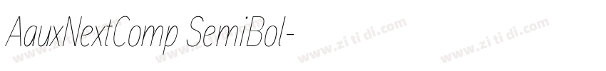 AauxNextComp SemiBol字体转换